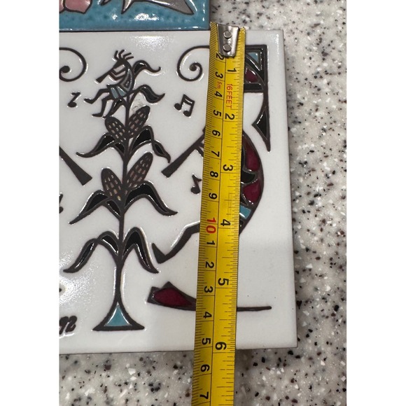 2 Teissedre Designs‎ Kokopelli & Quail Tile Trivet Handcrafted  4x4 6x6
Vintage - Picture 6 of 9